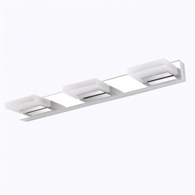 3 LED Vanity Light Bathroom Lighting Fixtures and 360 Rotation Make-up Mirror Lamp Modern Arylic Wall Light, Cool White