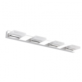 4 LED Vanity Light Acrylic Bathroom Lighting Fixtures for Bathroom 360 Rotation White