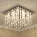 Home Decoration Necessary Choice — Living Room’s Square Crystal Chandelier