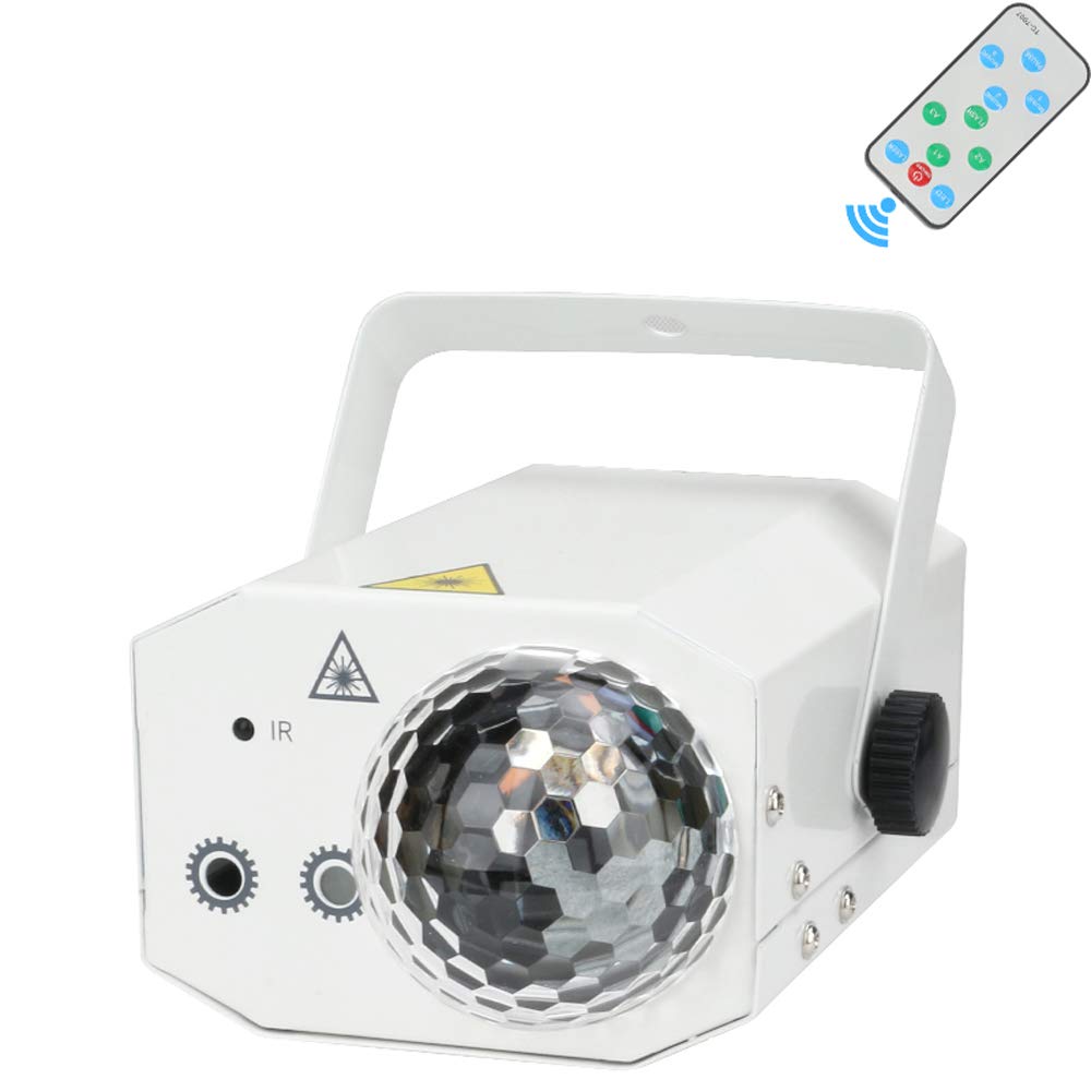 13W DJ Stage Lights 9 Colors LED Wide Beam Lamp Projector with IR Remote Home KTV Disco Lighting